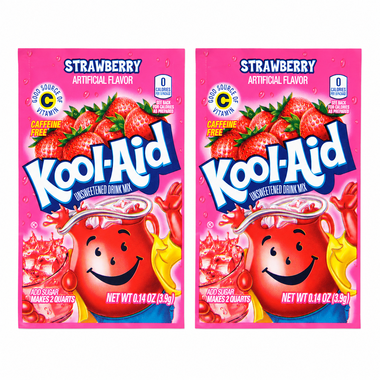 Kool-Aid Strawberry Flavored Unsweetened Caffeine Free Powdered Drink Mix 48 ct