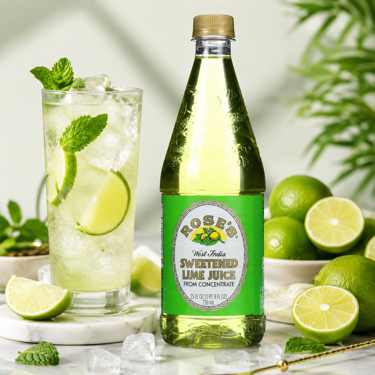 Rose's West India Sweetened Lime Juice 25 Fl Oz (Pack of 1)
