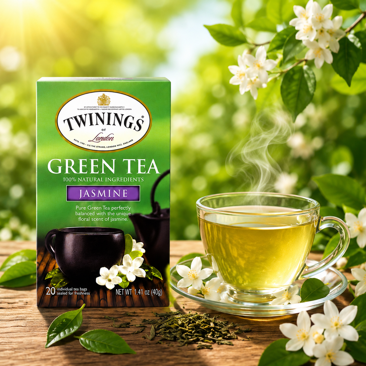 Twinings Jasmine Green Tea 20 Bags 3 Count