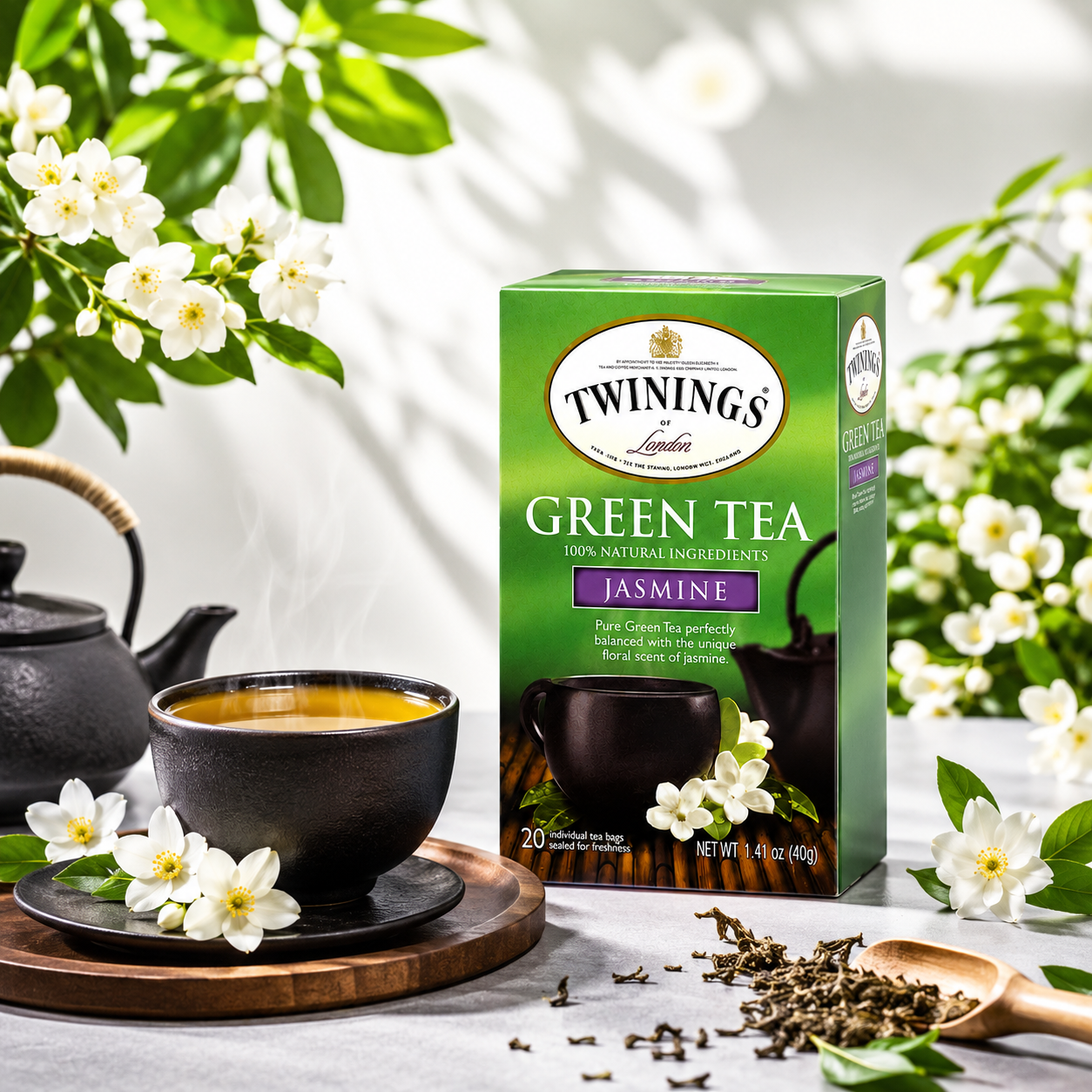 Twinings Jasmine Green Tea 20 Bags 3 Count