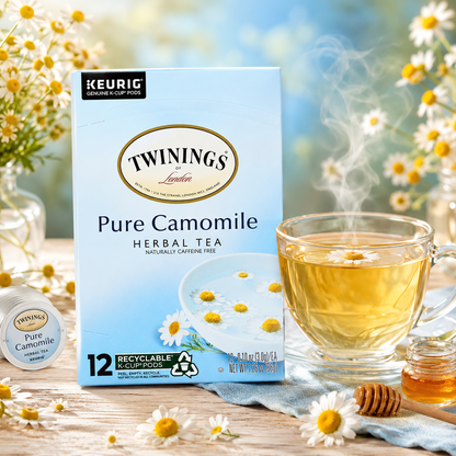 Twinings of London Pure Camomile Tea K-Cups for Keurig 12 Count