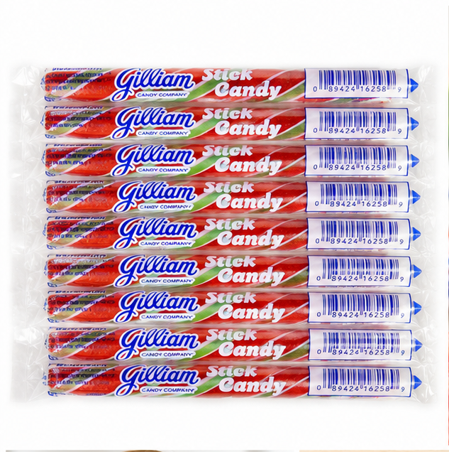 Gilliam Old Fashioned Candy Sticks Watermelon Flavor Box 80 ct