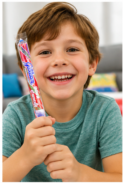 Gilliam Old Fashioned Candy Sticks Watermelon Flavor Box 80 ct