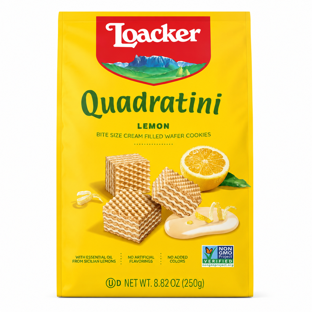 Loacker Quadratini Lemon Wafers 8.82 oz