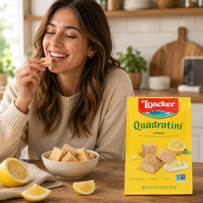 Loacker Quadratini Lemon Wafers 8.82 oz