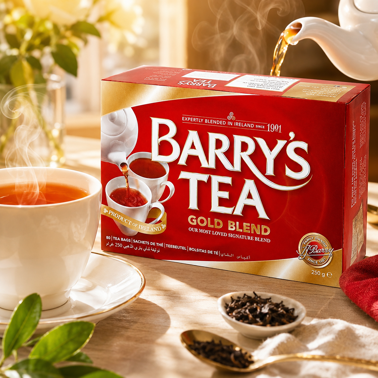 Barrys Tea Gold Blend Irish Tea, 80 CT