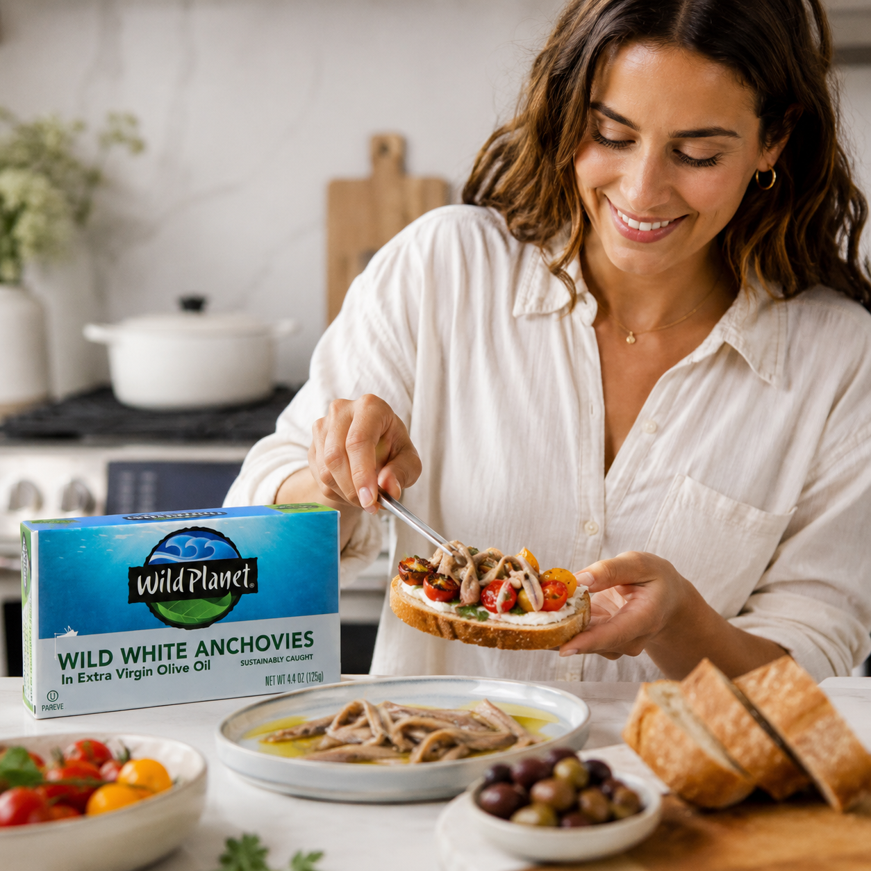 Wild Planet Anchovies Wild In Olive Oil 4.37 oz