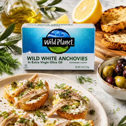 Wild Planet Anchovies Wild In Olive Oil 4.37 oz