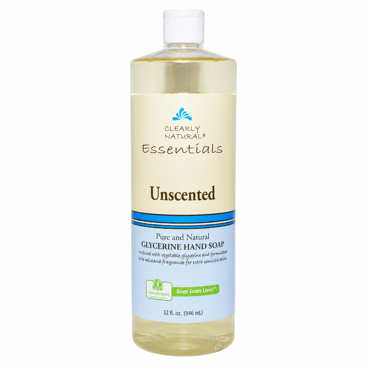 Clearly Natural Hand Soap - Liquid - Unscented - Refill - 32 oz