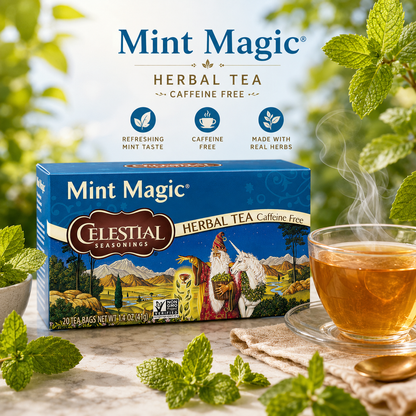 Celestial Seasonings Herbal Tea Mint Magic 20 Count