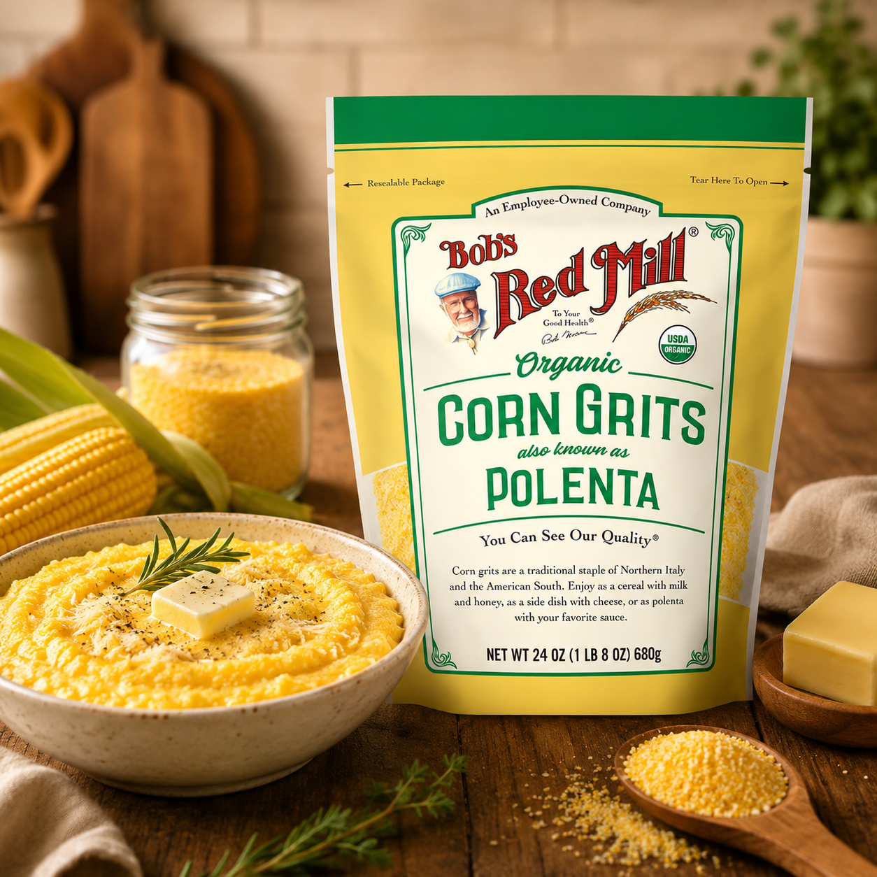 Bob's Red Mill Corn Grits Polenta 24 oz
