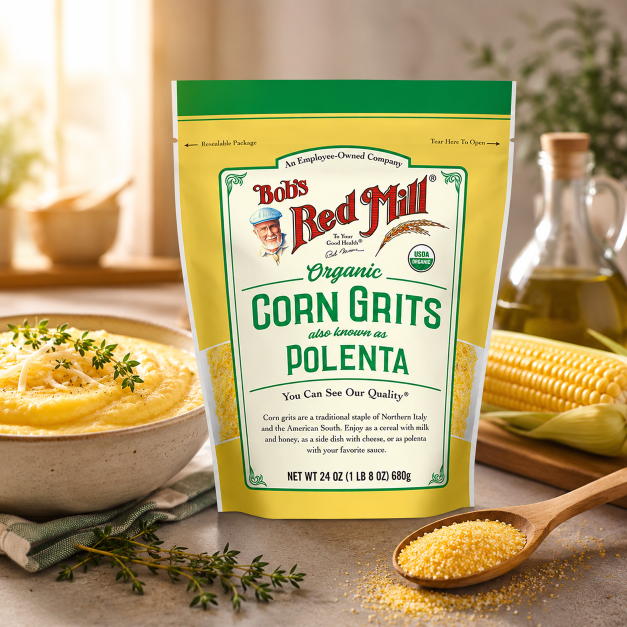 Bob's Red Mill Corn Grits Polenta 24 oz
