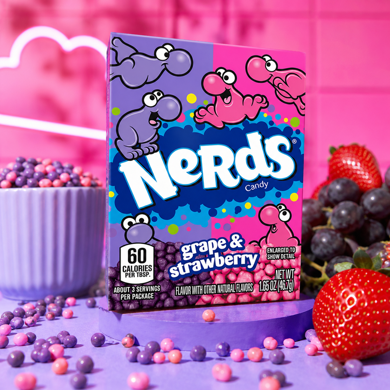 Nerds Grape & Strawberry Candy 1.65 oz