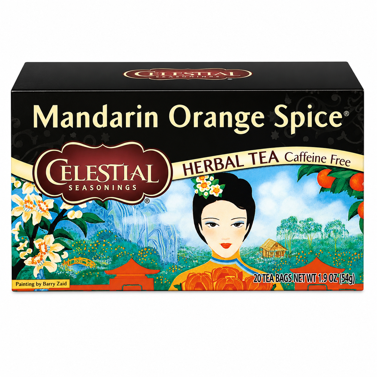 Celestial Seasonings Herbal Tea Mandarin Orange Spice Caffeine Free 20 Tea Bags 1.9 oz