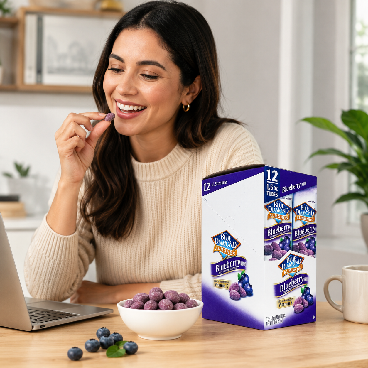 Blue Diamond Almonds Blueberry Flavored 1.5 oz