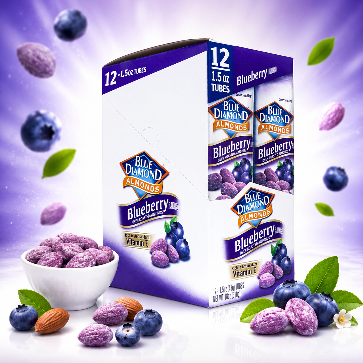 Blue Diamond Almonds Blueberry Flavored 1.5 oz