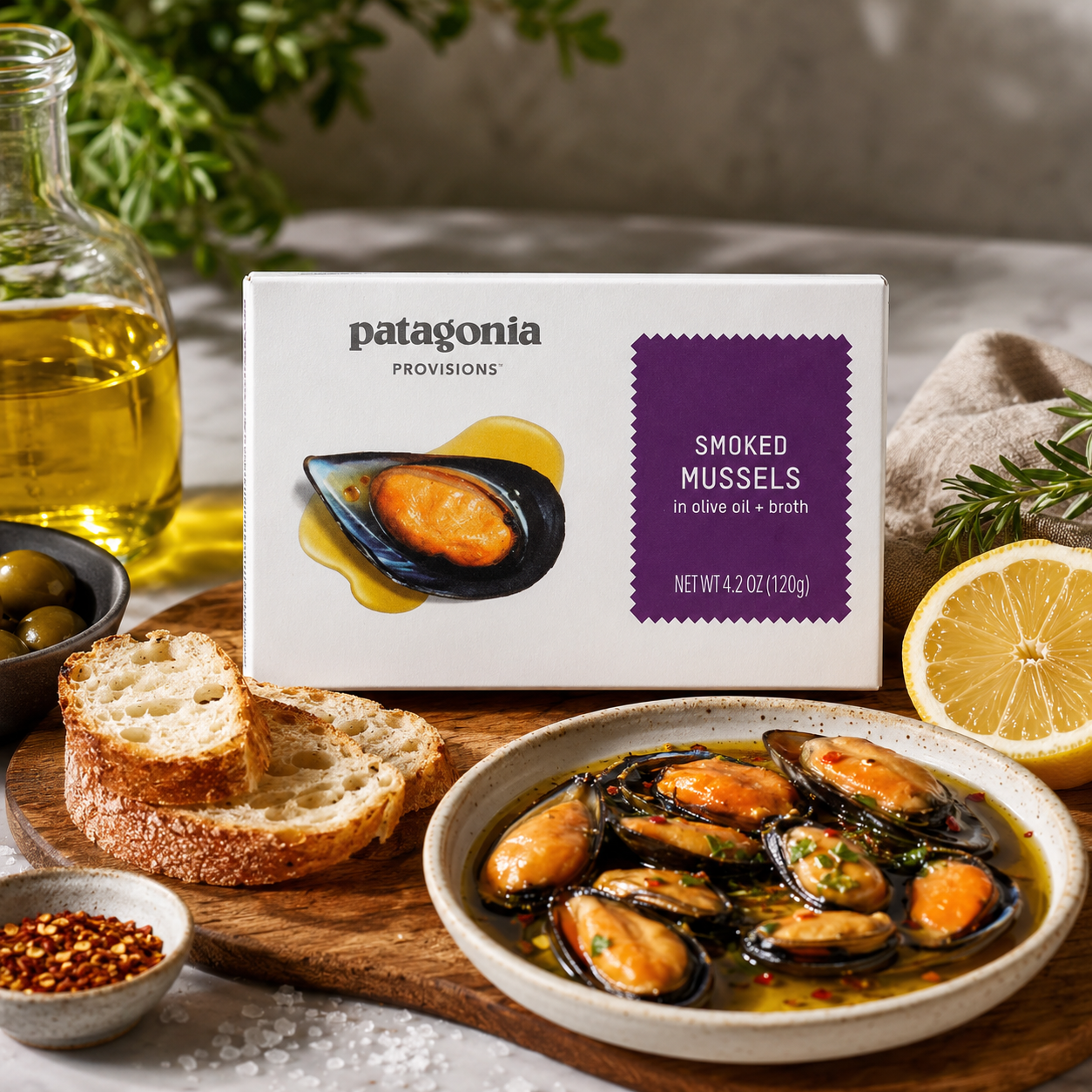 Patagonia Provisions Smoked Mussels Shellfish 4.2 oz