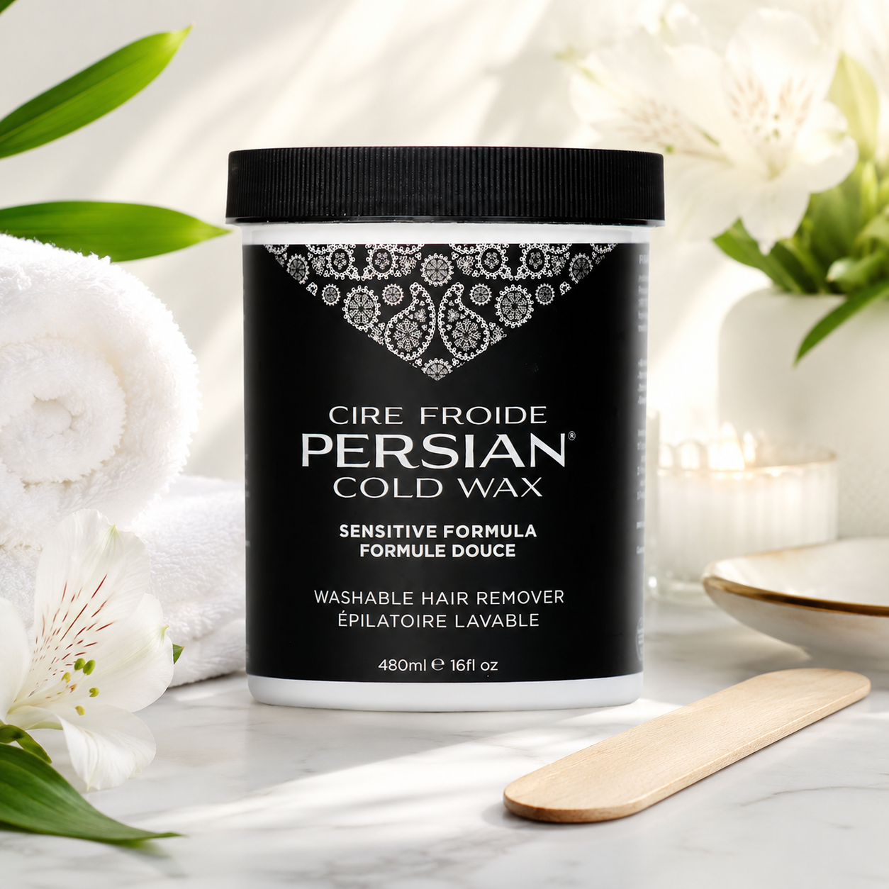 Parissa Persian Cold Wax All-Natural Sugar Wax Hair Removal Body 16 fl oz 16.23 fl oz