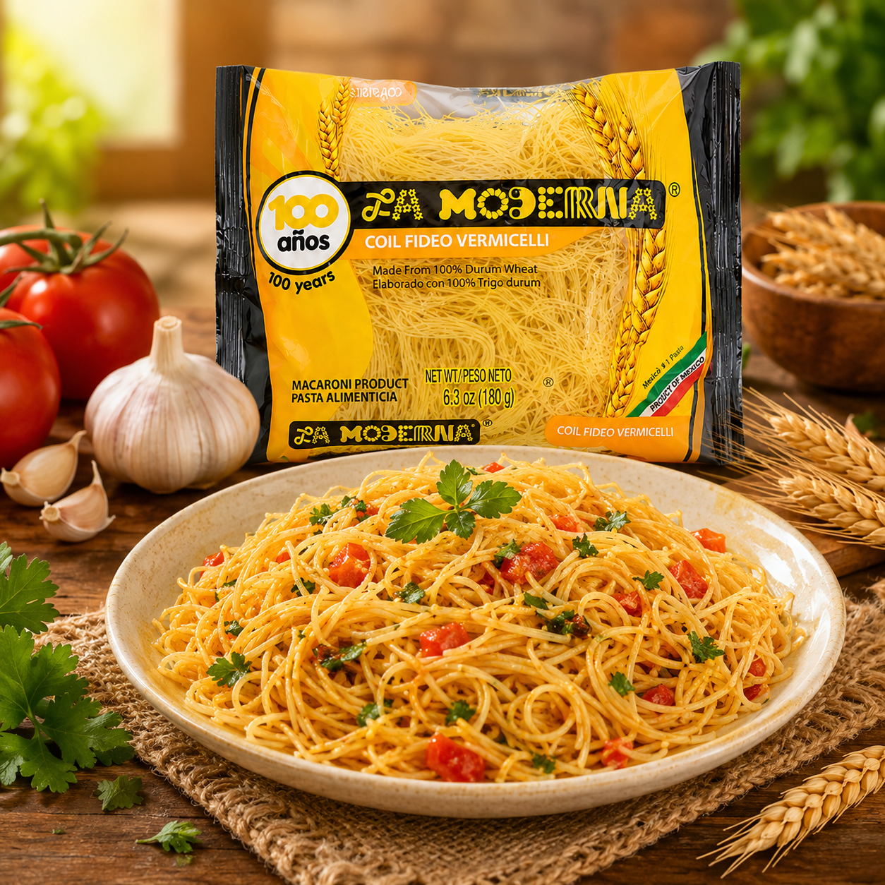 La Moderna Pasta Vermicelli Coiled Noodle 6.3 oz