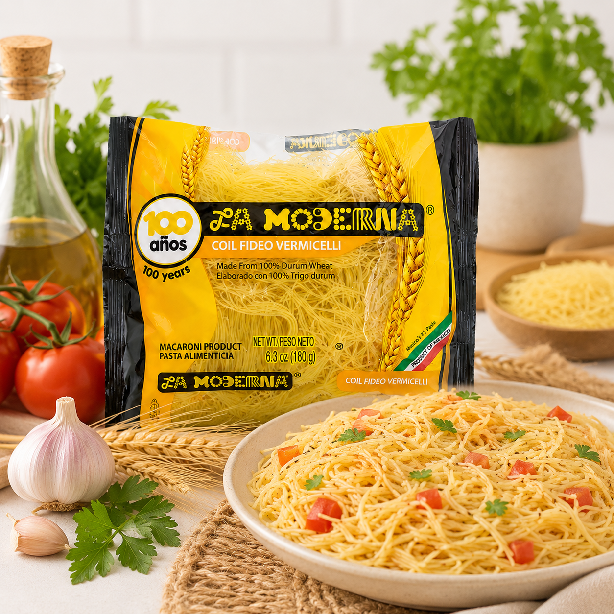 La Moderna Pasta Vermicelli Coiled Noodle 6.3 oz