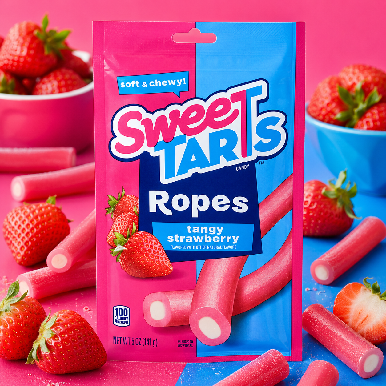 SweeTARTS Ropes Tangy Strawberry 5 oz