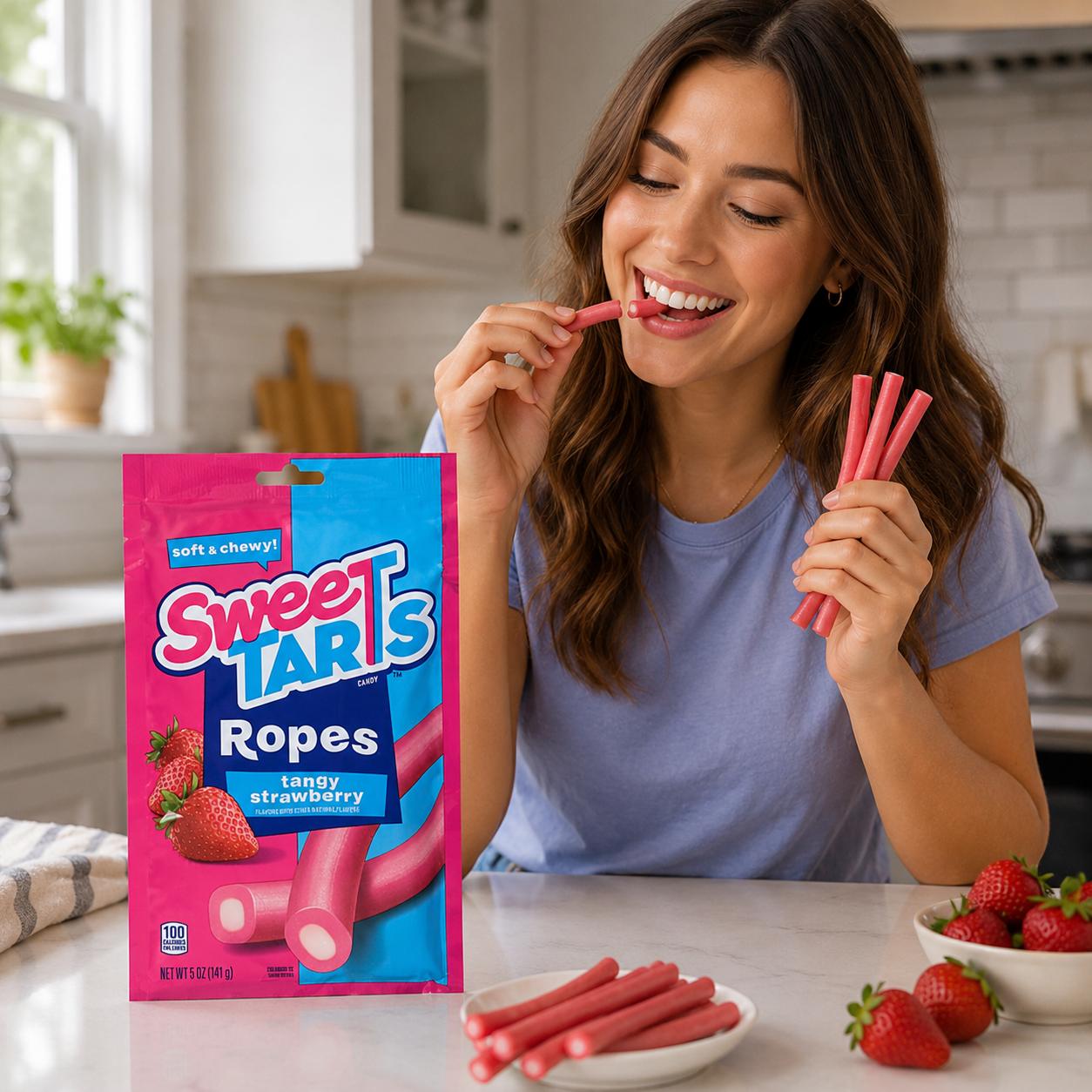 SweeTARTS Ropes Tangy Strawberry 5 oz