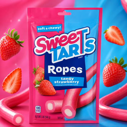 SweeTARTS Ropes Tangy Strawberry 5 oz