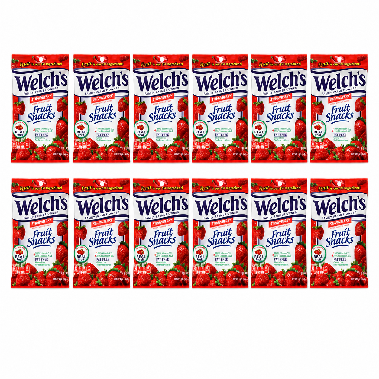 Welch's Fruit Snacks Strawberry 5 oz Bags
