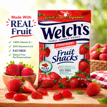 Welch's Fruit Snacks Strawberry 5 oz Bags