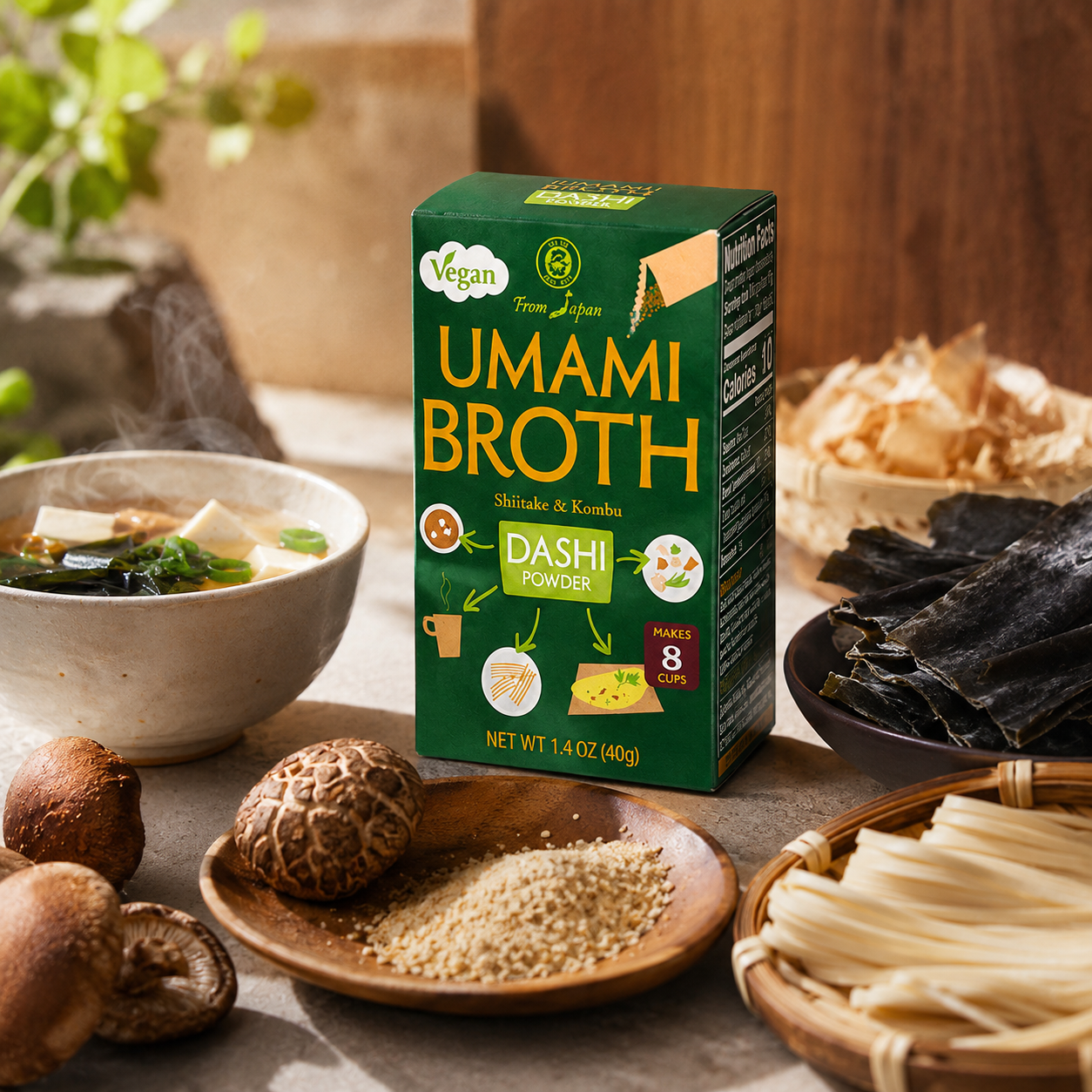 Muso From Japan Umami Broth Dashi Powder Vegan 1.4 oz