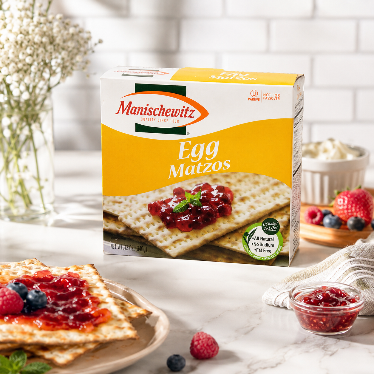 Manischewitz Egg Matzo 12 oz