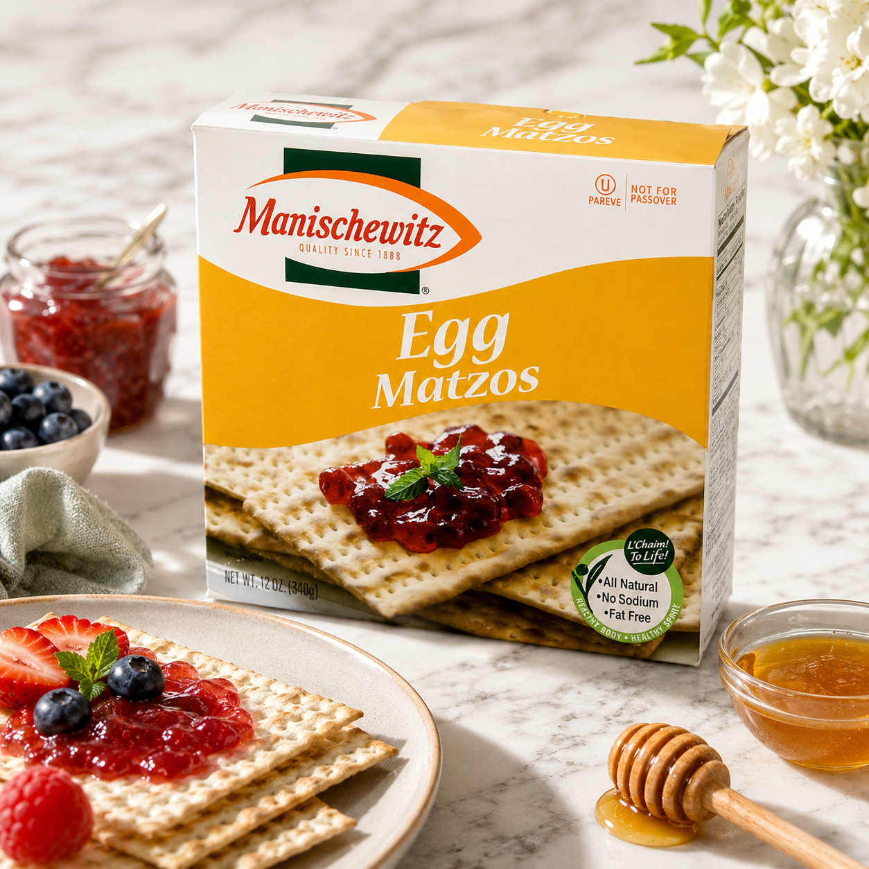 Manischewitz Egg Matzo 12 oz