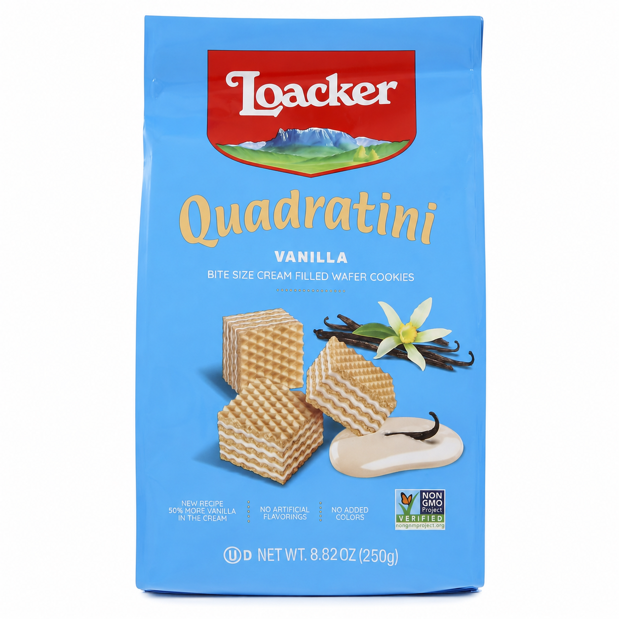 Loacker Quadratini Vanilla Wafer Cookie Pack 8.8 oz
