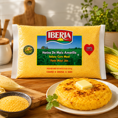 Iberia Yellow Corn Meal Coarse Freshly Milled 4 lb
