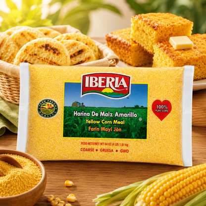 Iberia Yellow Corn Meal Coarse Freshly Milled 4 lb