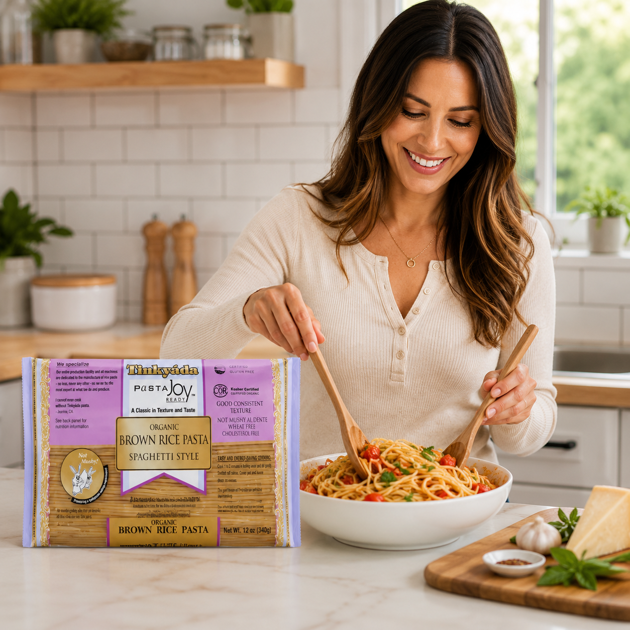 Tinkyada Brown Rice Pasta, Spaghetti, Organic, 12-Ounce (Pack of 6)