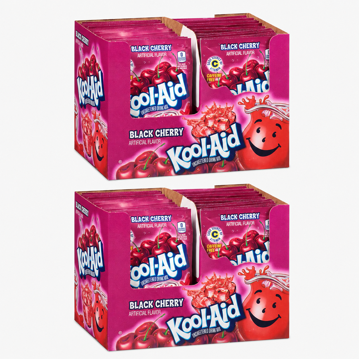 Kool-Aid Black Cherry Flavored Unsweetened Caffeine Free Powdered Drink Mix 0.13 oz