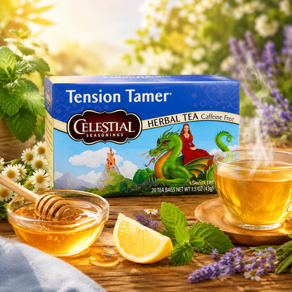 Celestial Seasonings Tension Tamer Tea 20 Bags (Pack of 6)