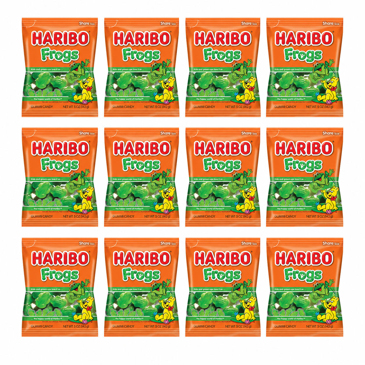 HARIBO Gummi Candy Frogs Bag 5 oz