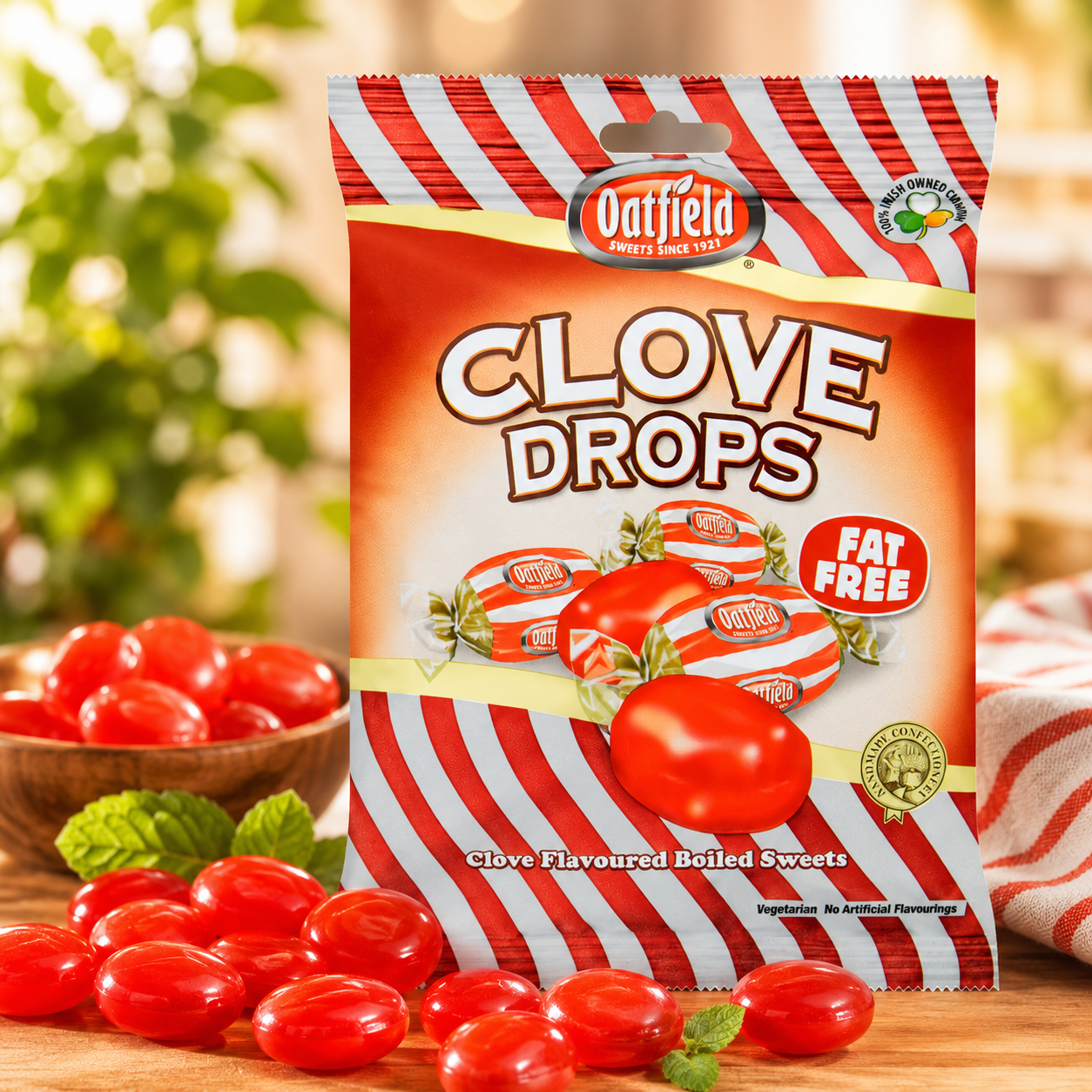 Oatfield Clove Drops Hard Candy Bag 5.29 oz
