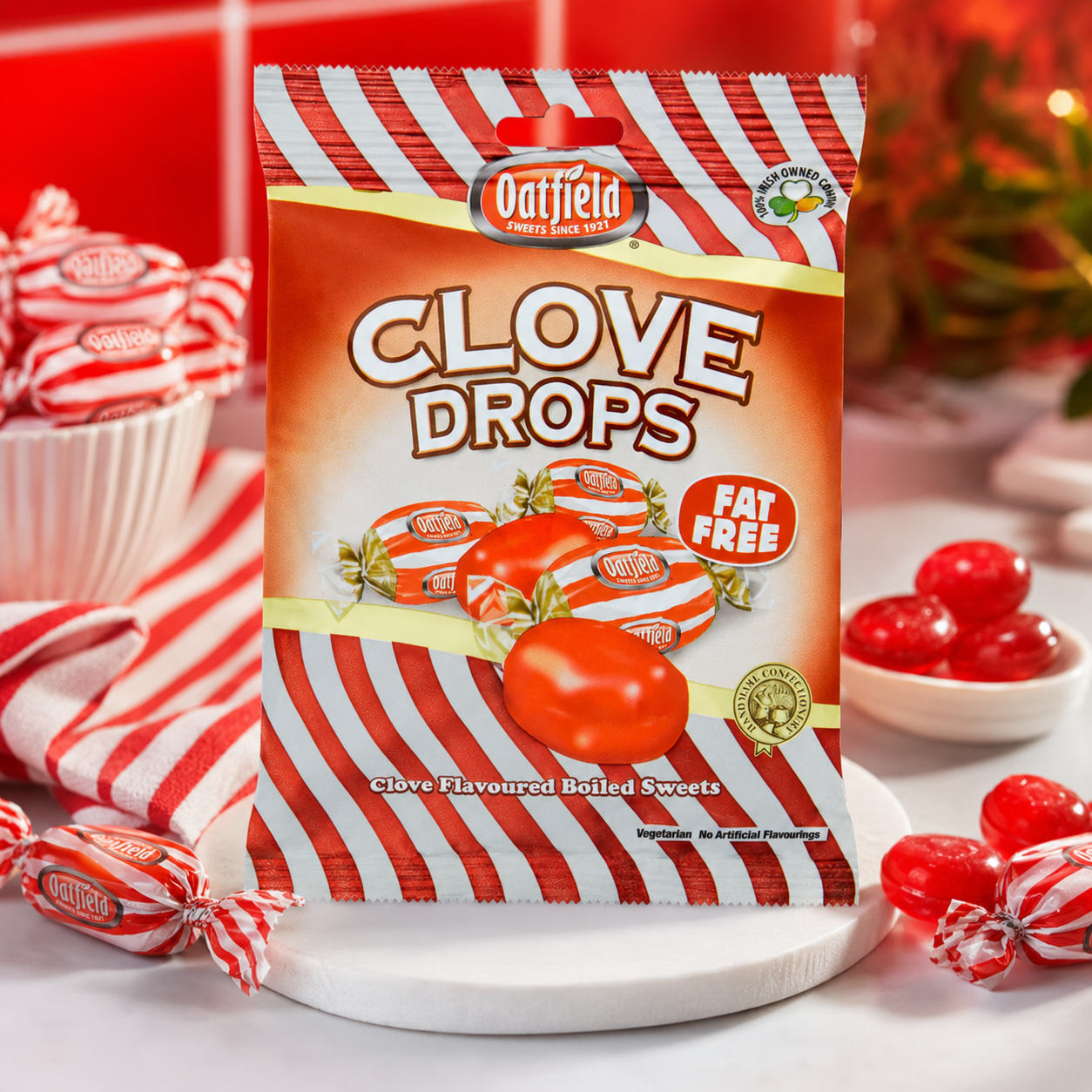 Oatfield Clove Drops Hard Candy Bag 5.29 oz