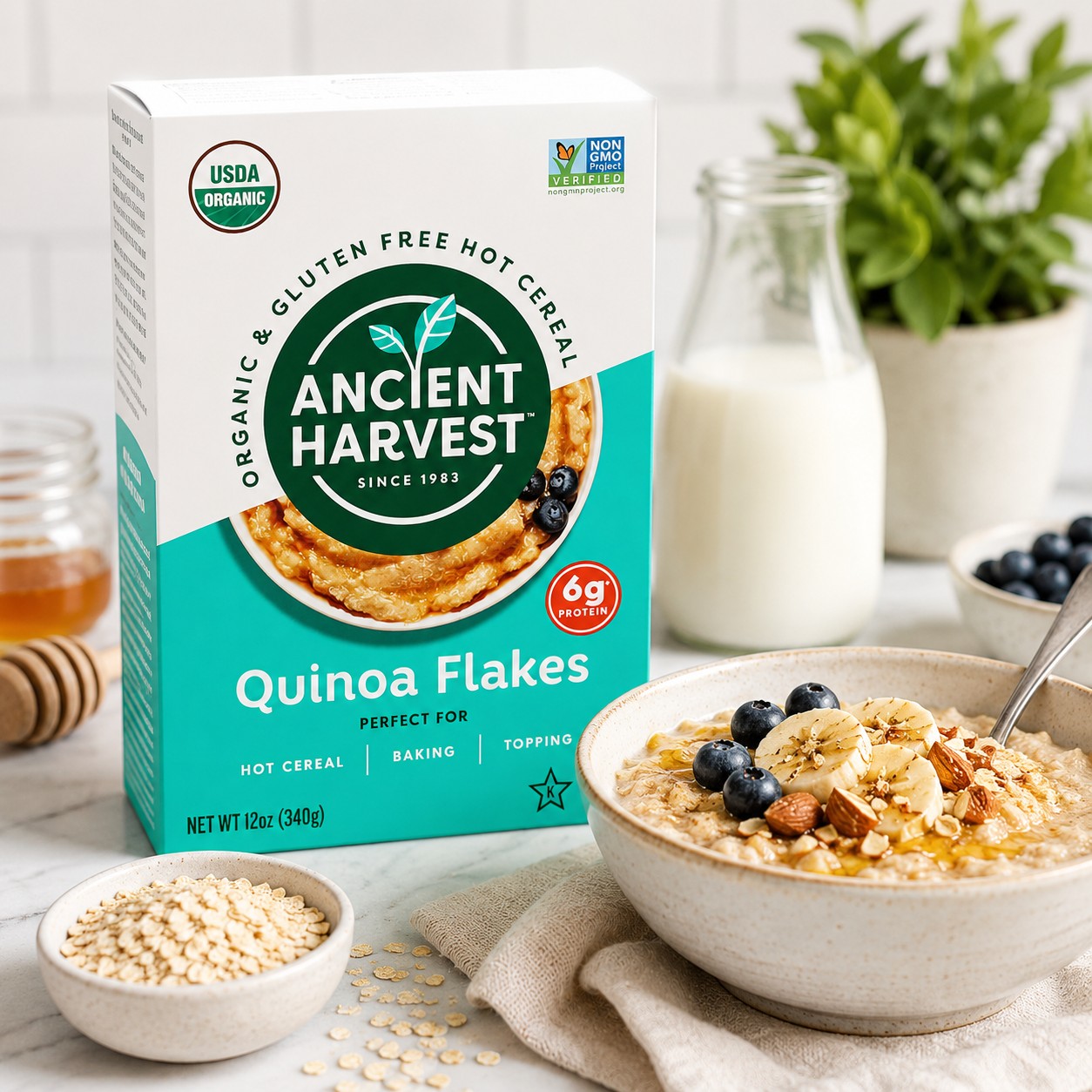 QUINOA Ancient Harvest Quinoa Flakes Organic Gluten Free 12 oz