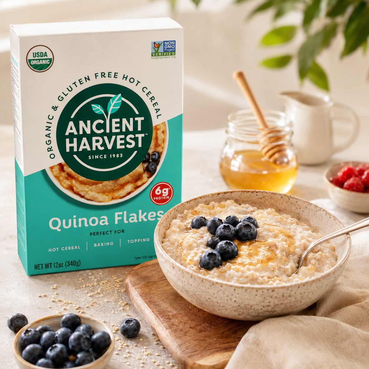 QUINOA Ancient Harvest Quinoa Flakes Organic Gluten Free 12 oz