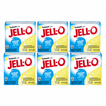 Jell-O Instant Lemon Sugar-Free Fat Free Pudding & Pie Filling Boxes 1 oz
