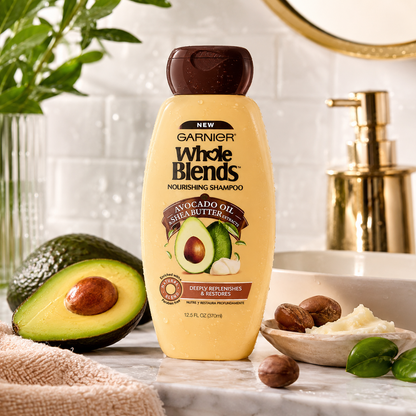 Garnier Whole Blends Nourishing Shampoo with Avocado Oil & Shea Butter Extracts 12.5 Fluid oz