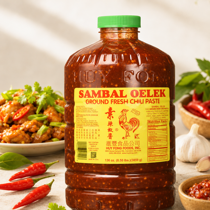 Huy Fong Sambal Oelek Chili Sauce 136 oz / 8.5 lb