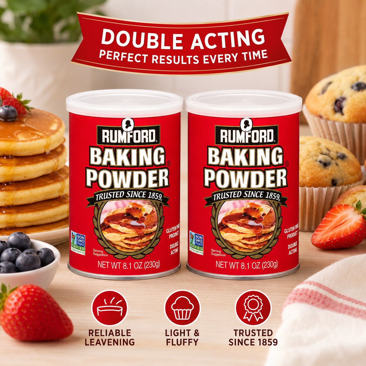 Rumford Baking Powder 8.1 oz