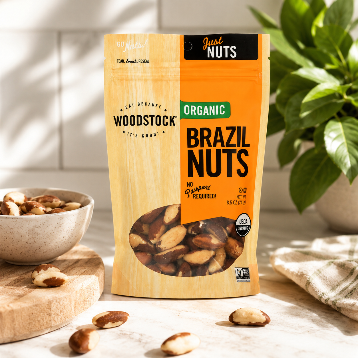 Woodstock Farms Brazil Nuts 8.5 oz