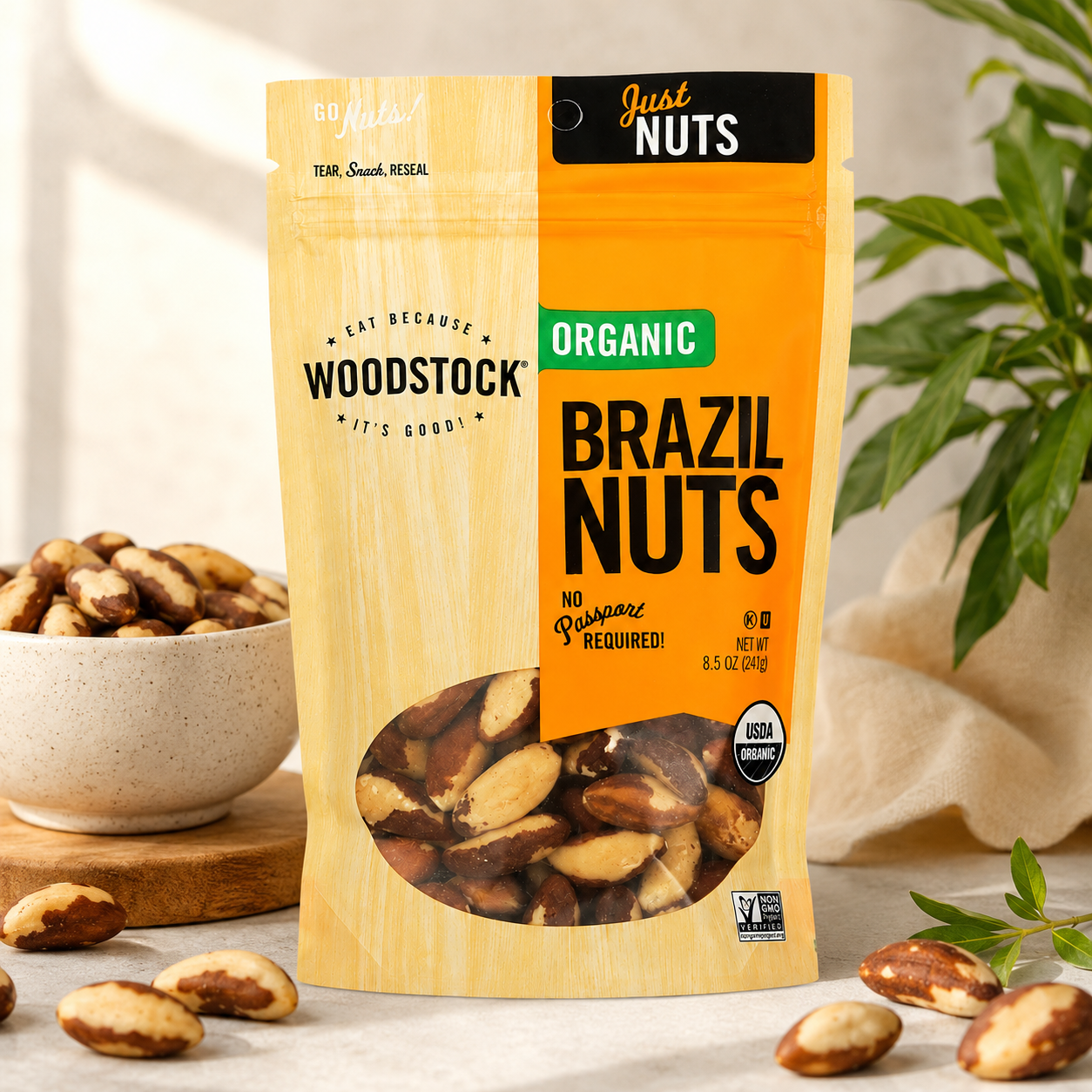 Woodstock Farms Brazil Nuts 8.5 oz