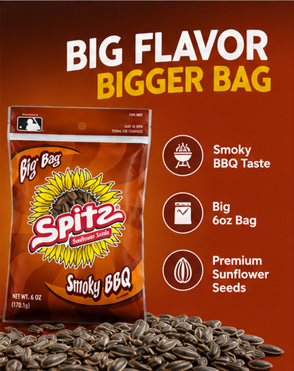Spitz Smoky BBQ Sunflower Seeds 6-oz Bags
